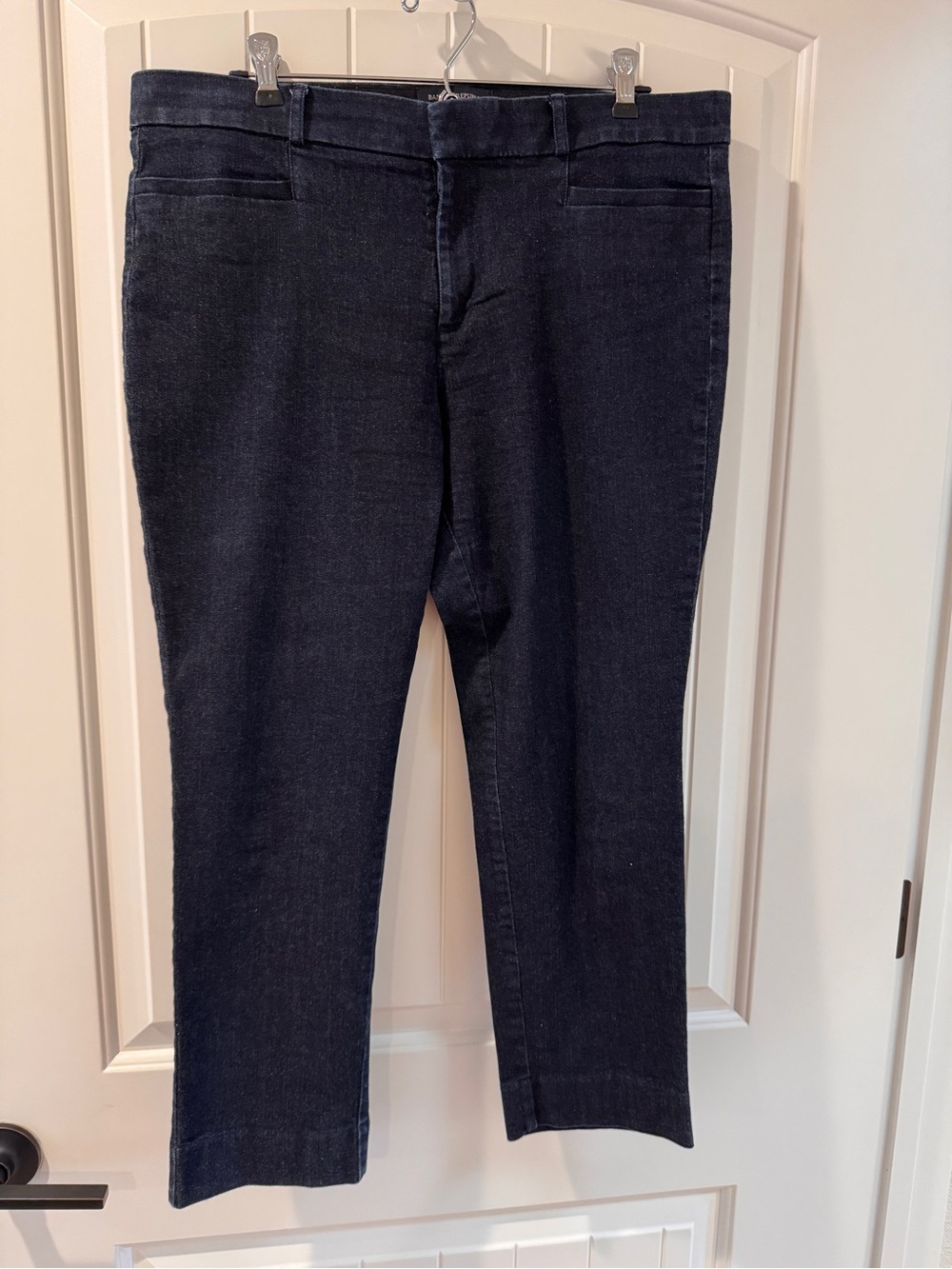 Banana Republic Navy Straight-Leg Cropped Jeans